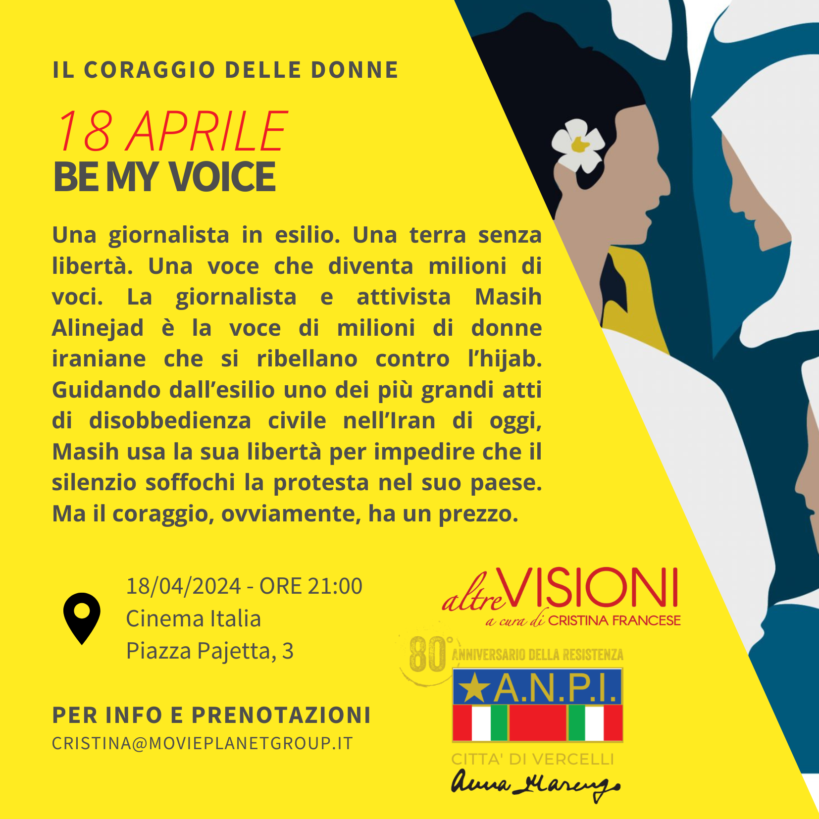 Locandina "Be my voice"