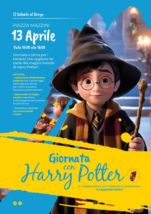 Locandina "Giornata con Harry Potter"
