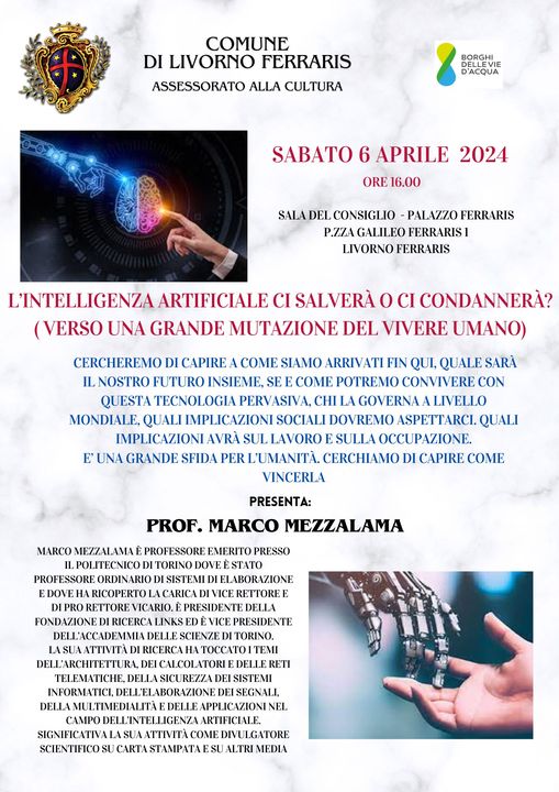Locandina conferenza Intelligenza Artificiale