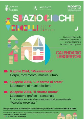 Locandina laboratori in ludoteca