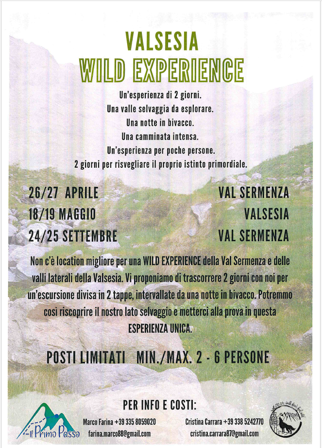 Locandina Valsesia wild experience