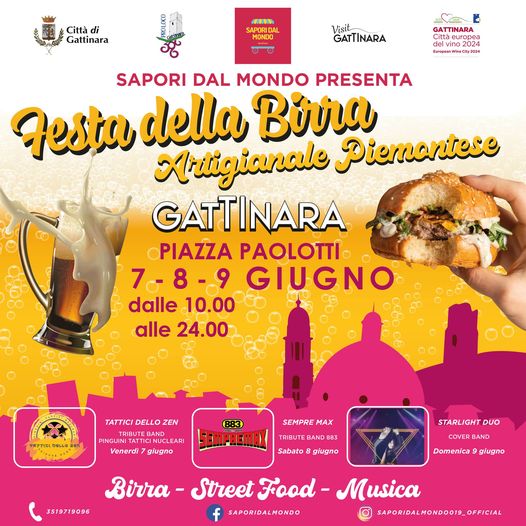 Locandina festa della birra artigianale Piemontese