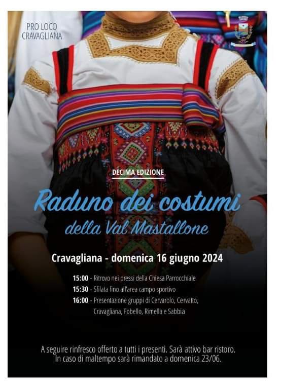 Locandina raduno costumi Cravagliana