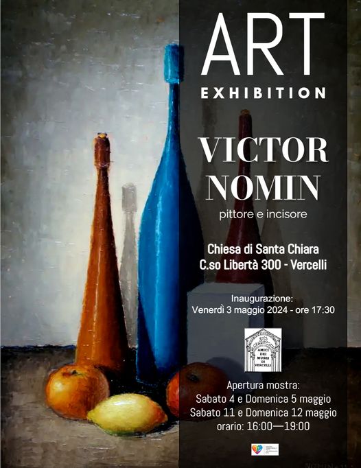 Locandina mostra Victor Nomin