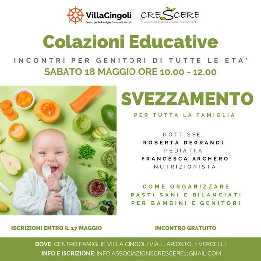 Locandina colazioni educative