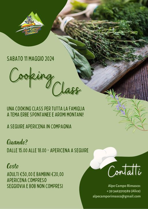 Locandina cooking class