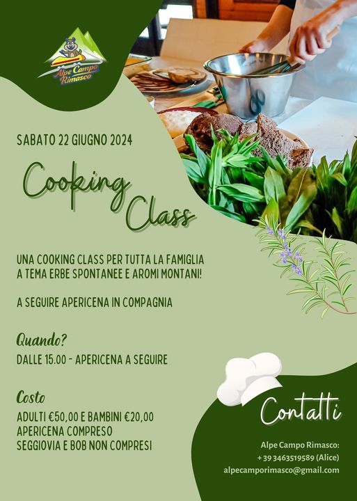 Locandina cooking class