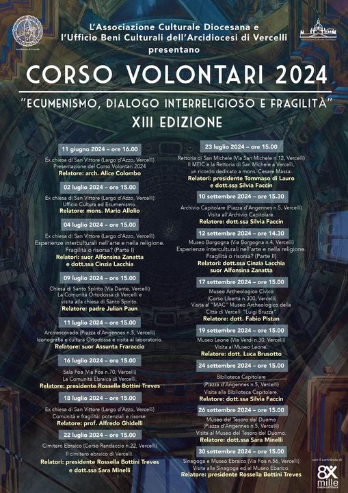 Locandina corso volontari 2024