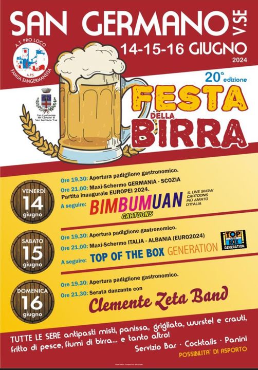 Locandina festa della birra