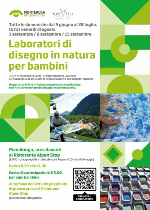 Locandina laboratori di disegno in natura