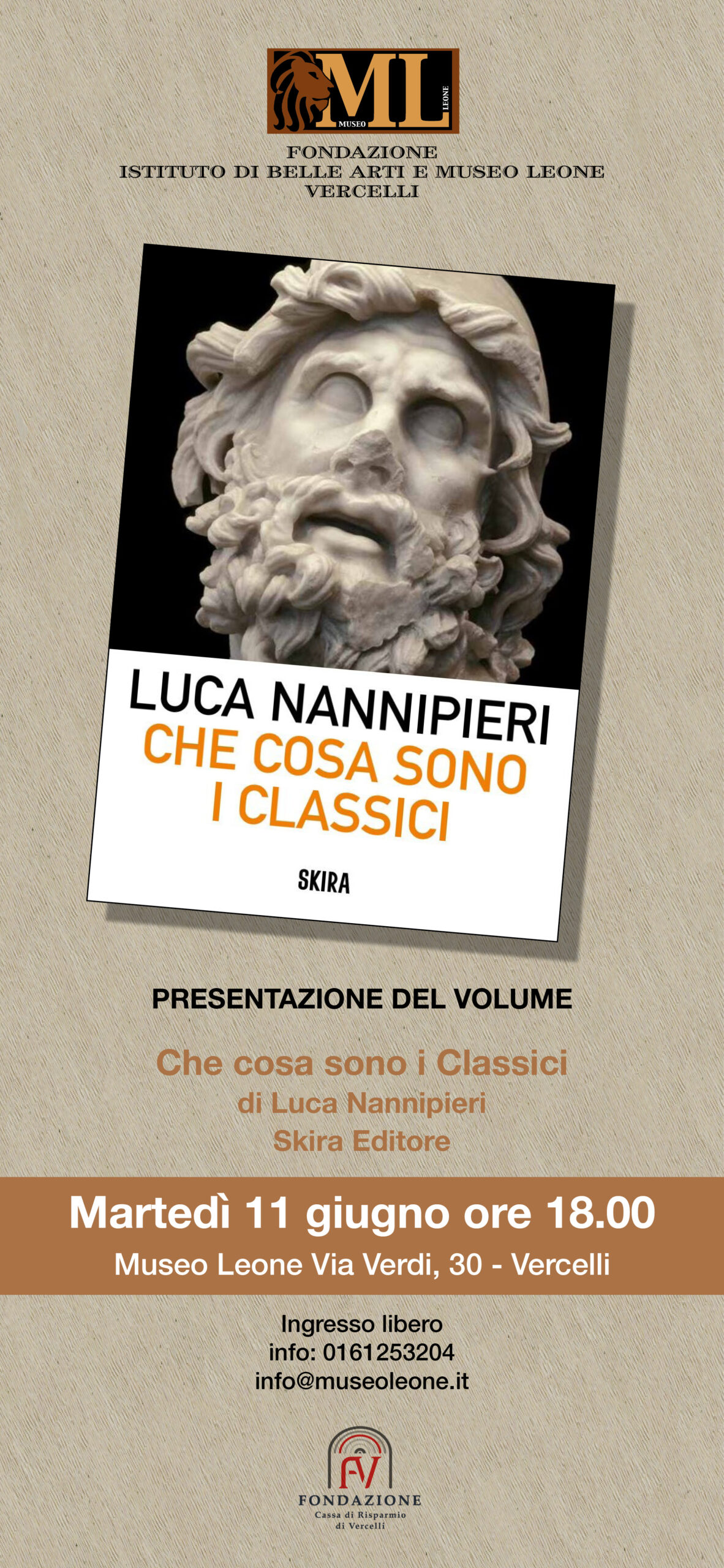 Locandina presentazione Che cosa sono i classici