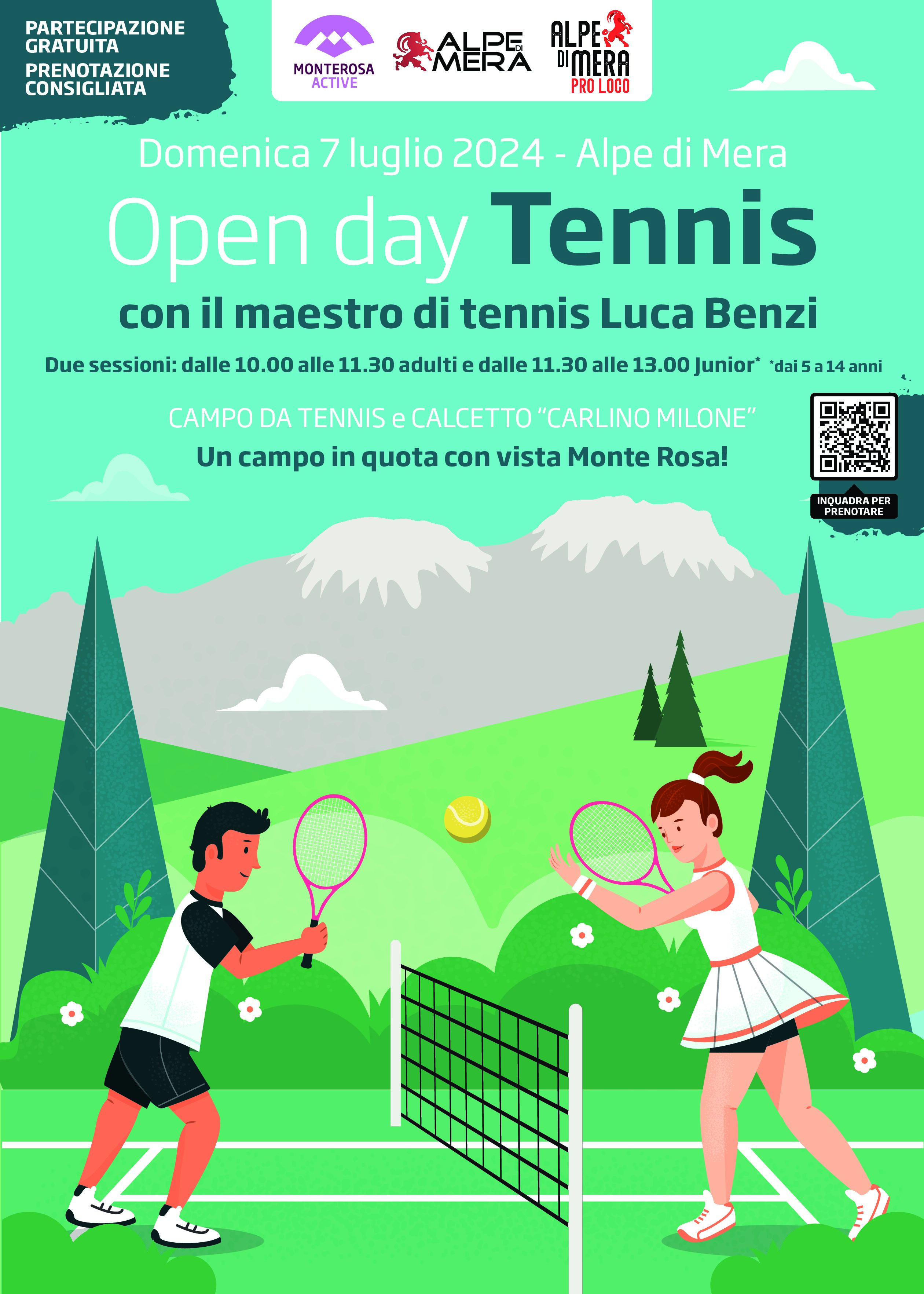 Locandina open day tennis