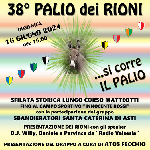 Locandina palio dei rioni