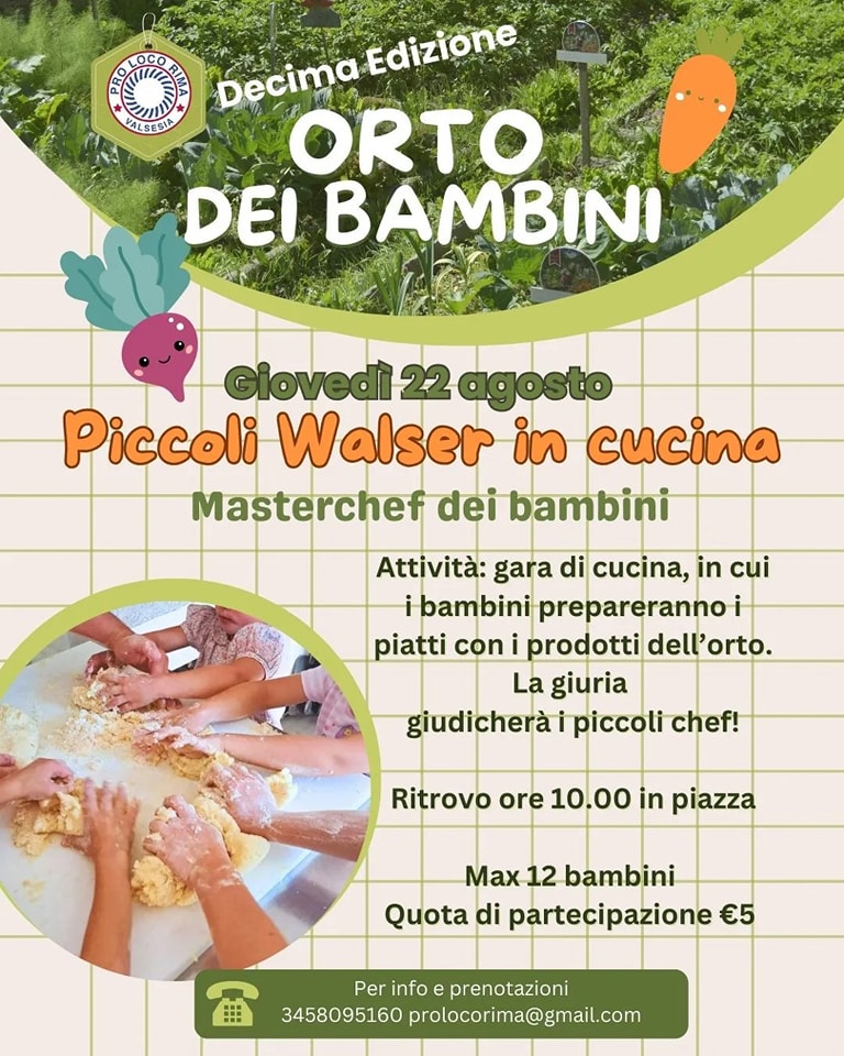 Locandina Piccoli Walser in cucina