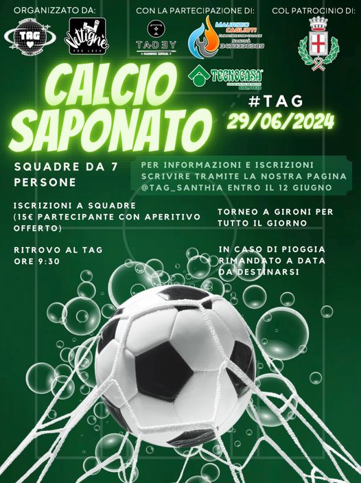 Locandina calcio saponato