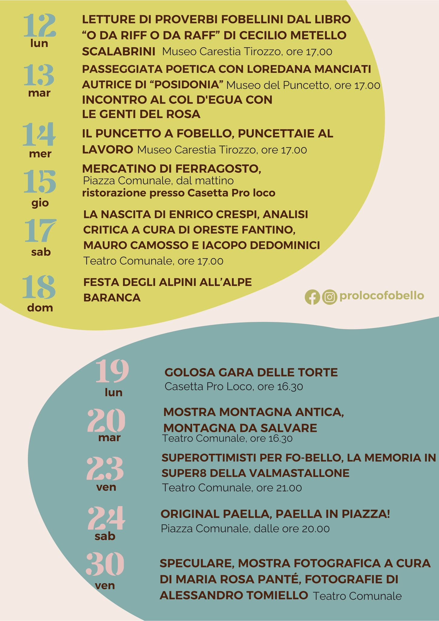 Programma agosto fobellino