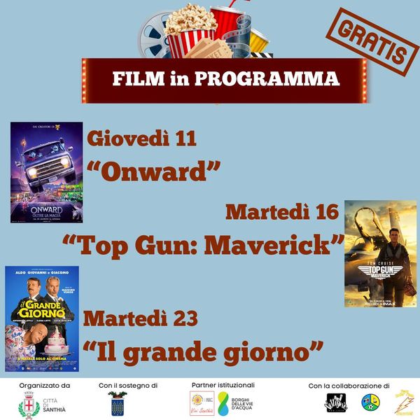 Locandina cinema all'aperto