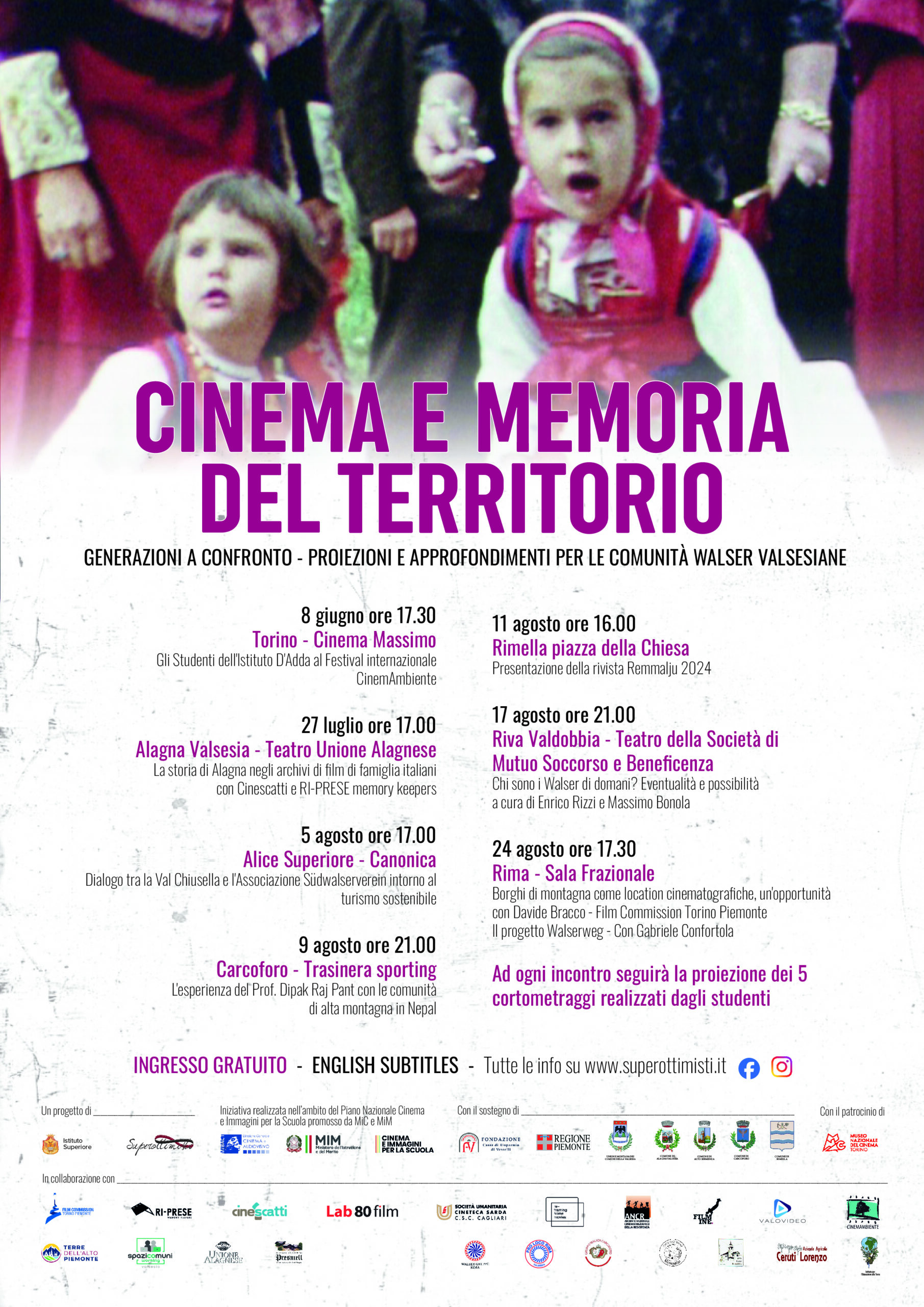 Locandina cinema e memoria del territorio