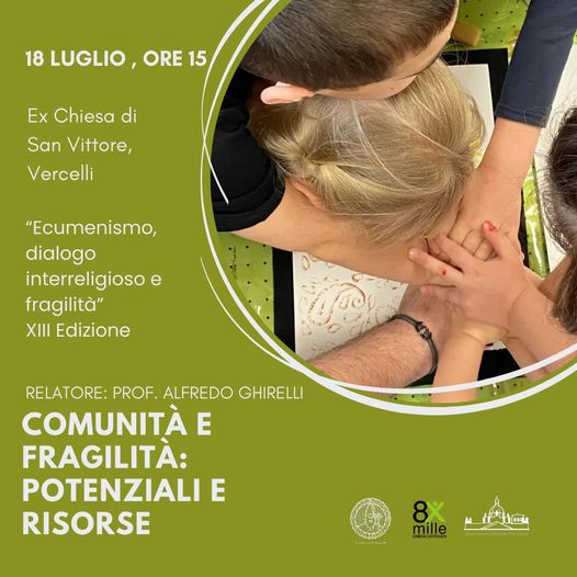 Locandina comunità e fragilità