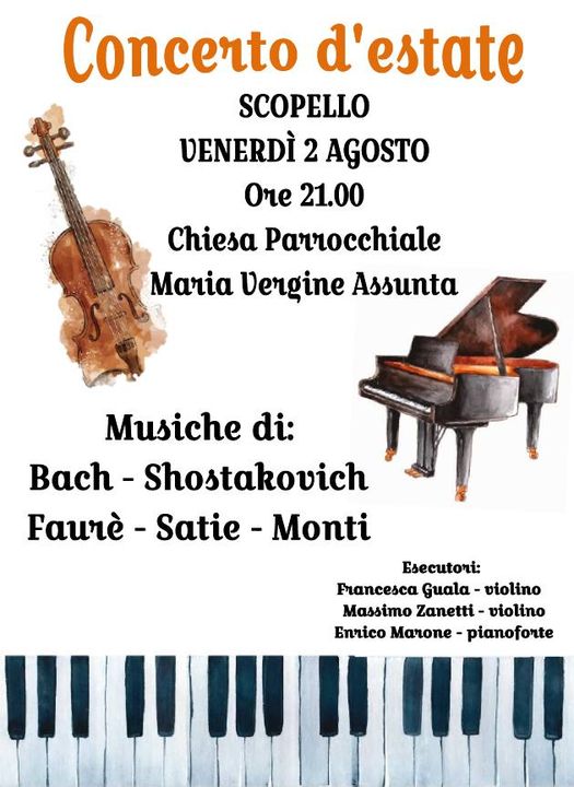 Locandina concerto d'estate