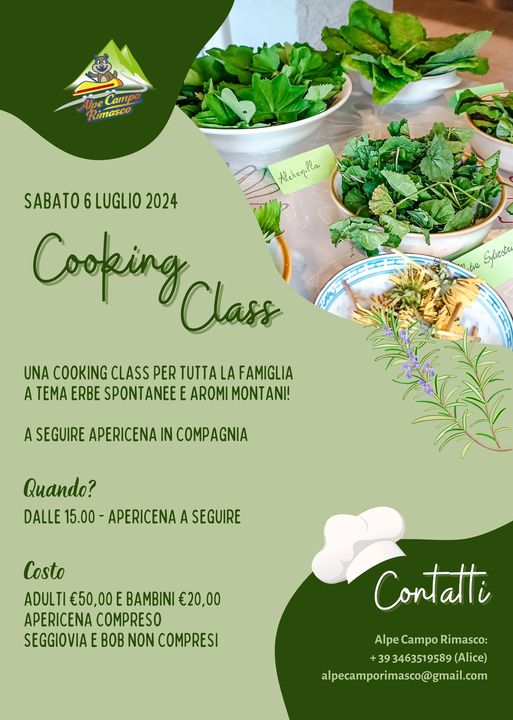 Locandina cooking class