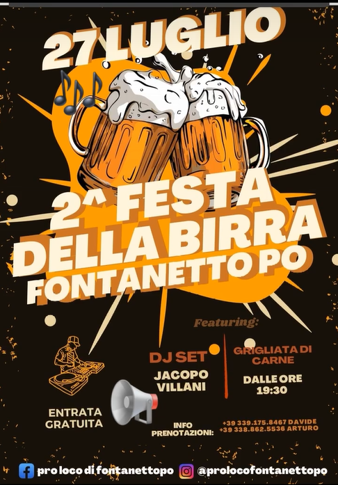 Locandina festa della birra