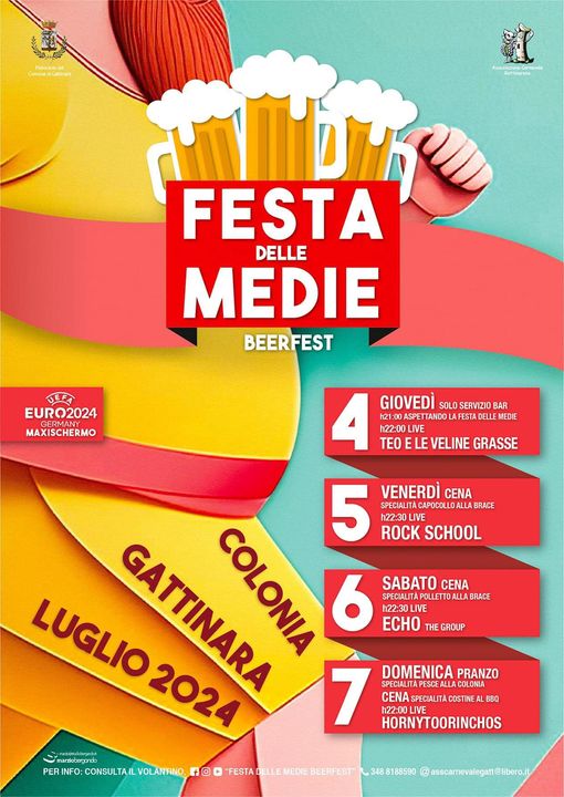 Locandina festa delle medie