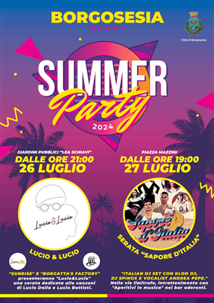 Locandina summer party