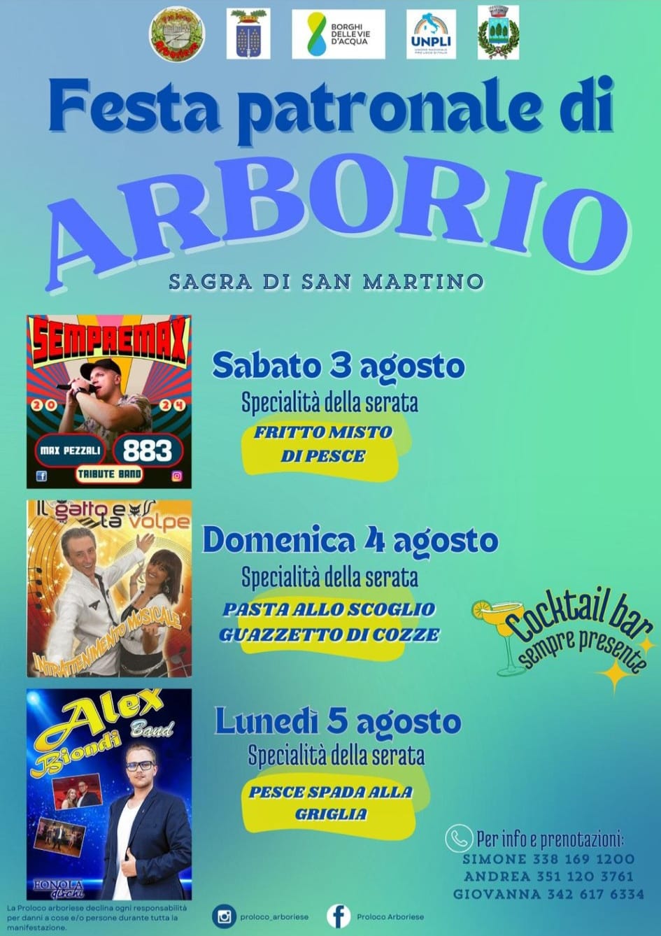 Locandina festa Arborio