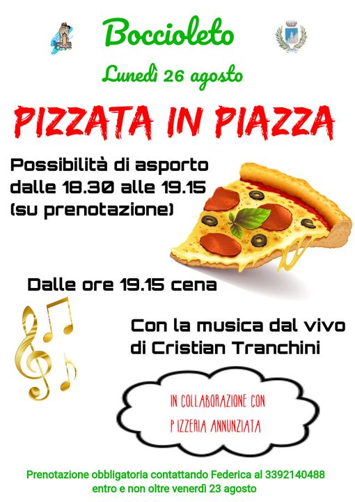 Locandina pizzata