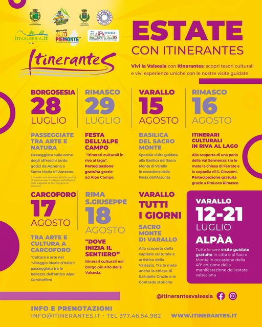 Locandina estate Itinerarntes