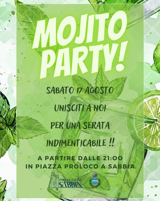 Locandina mojito party