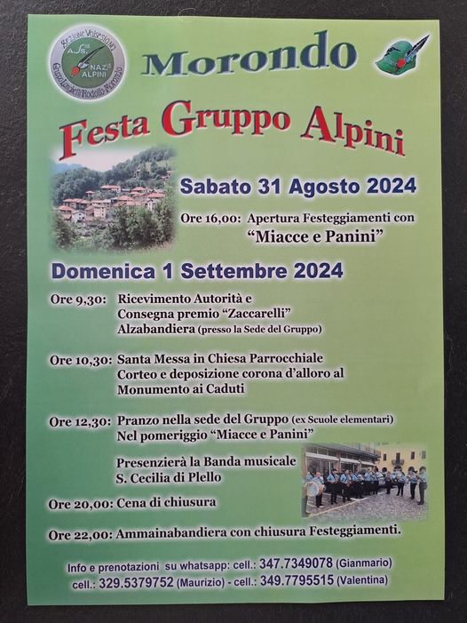 Locandina festa gruppo alpini