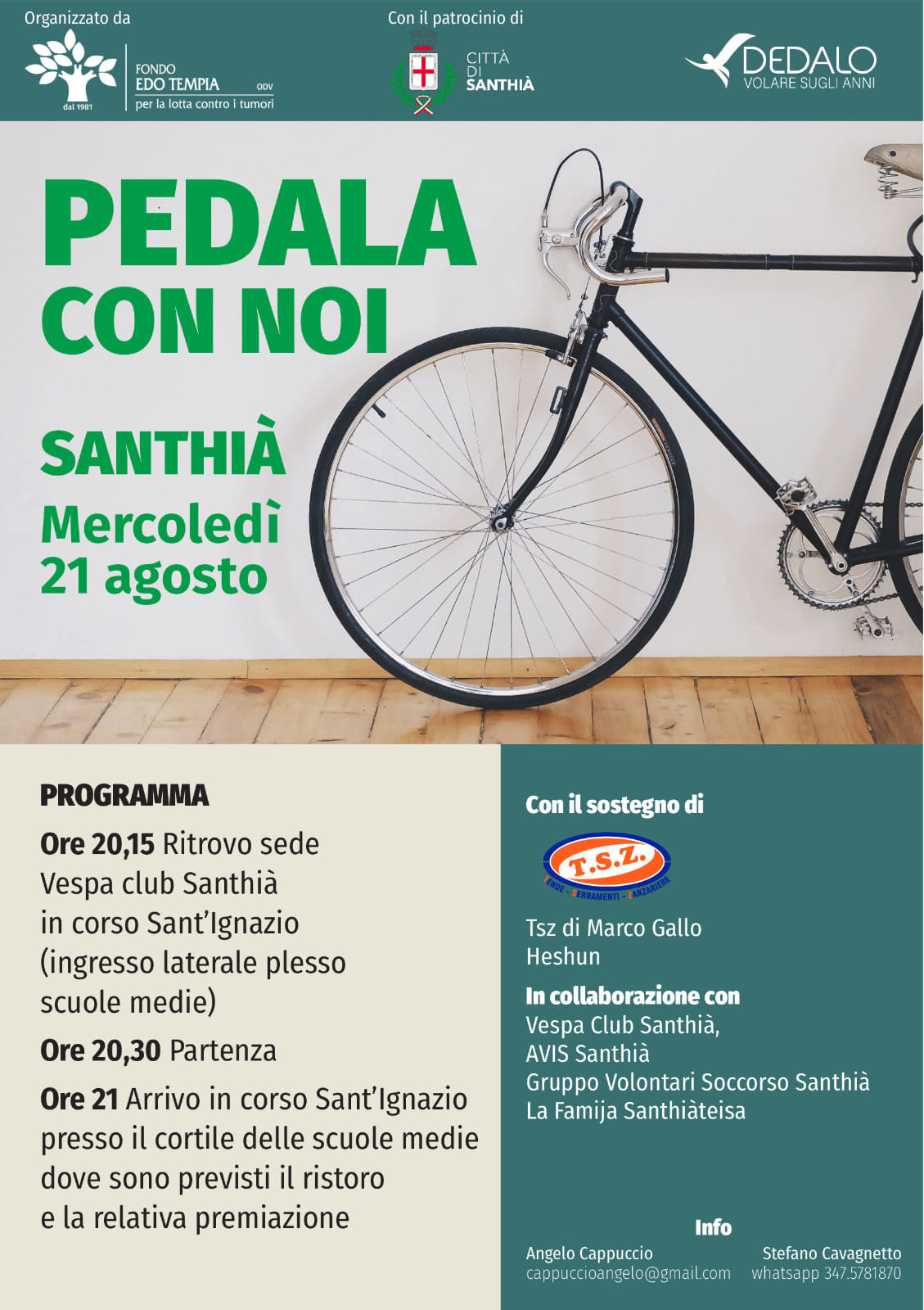 Locandina pedala con noi