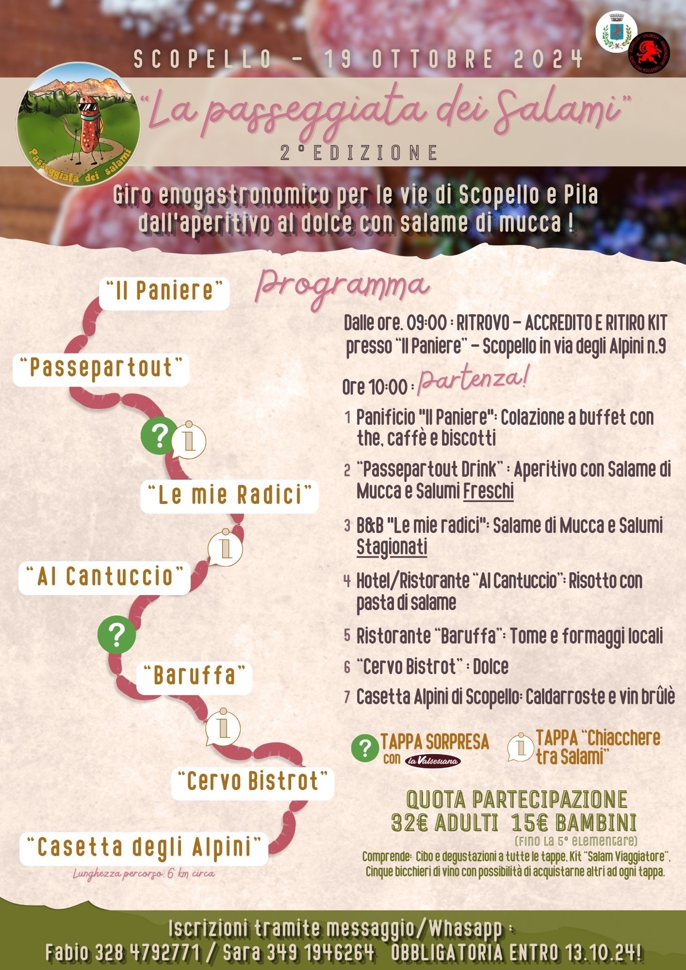 Locandina la passeggiata dei salami