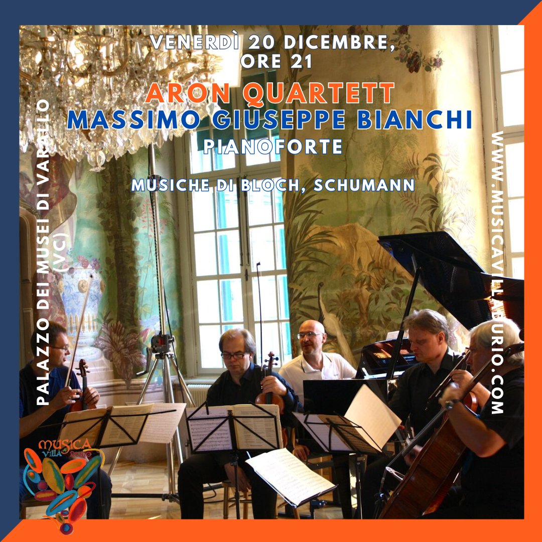 Locandina Aron Quartett e Massimo Giuseppe Bianchi