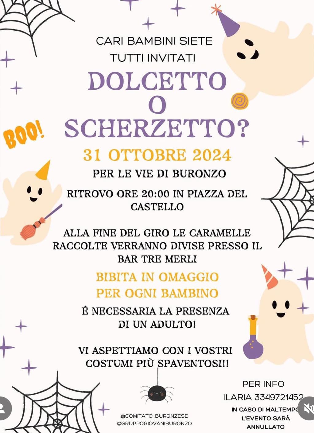 Locandina dolcetto o scherzetto