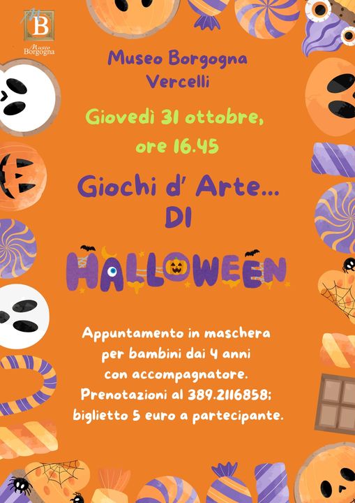 Locandina giochi d'arte di Halloween