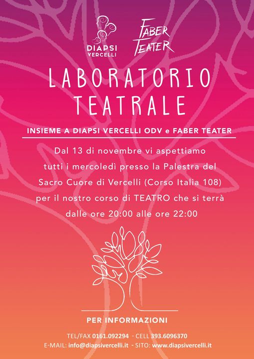 Locandina laboratorio teatrale