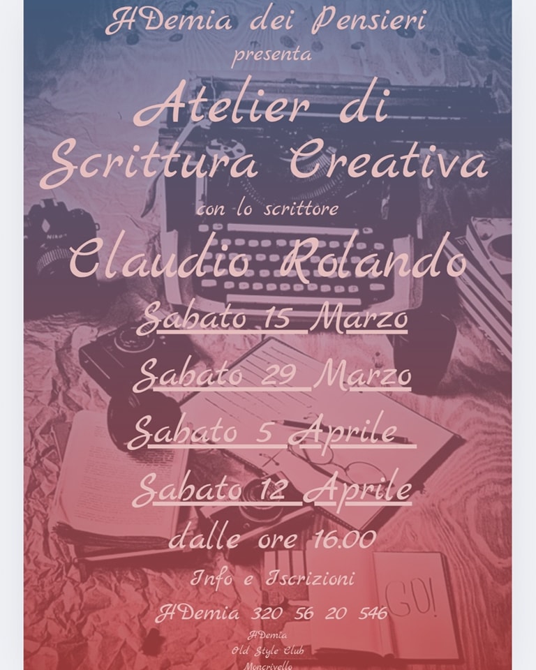 Locandina Atelier di scrittura creativa