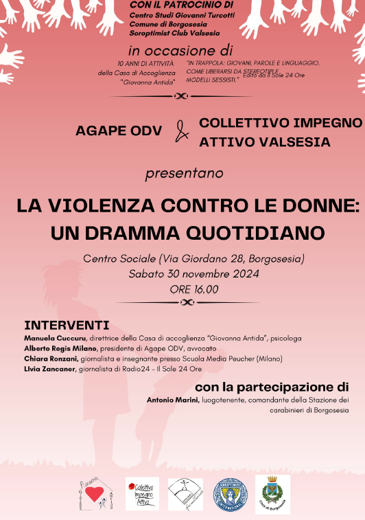 Locandina La violenza contro le donne: un dramma quotidiano