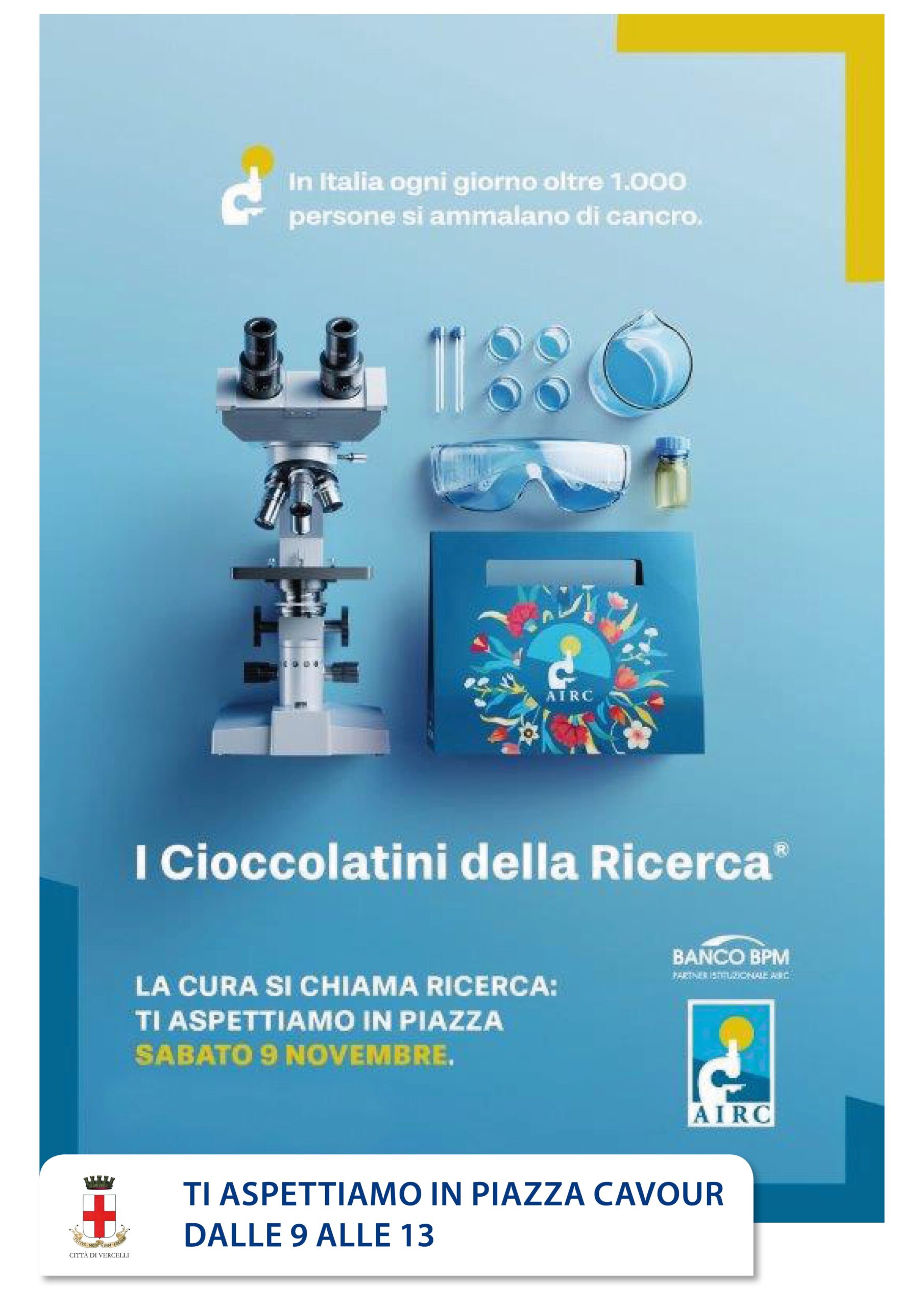 Locandina i cioccolatini della ricerca