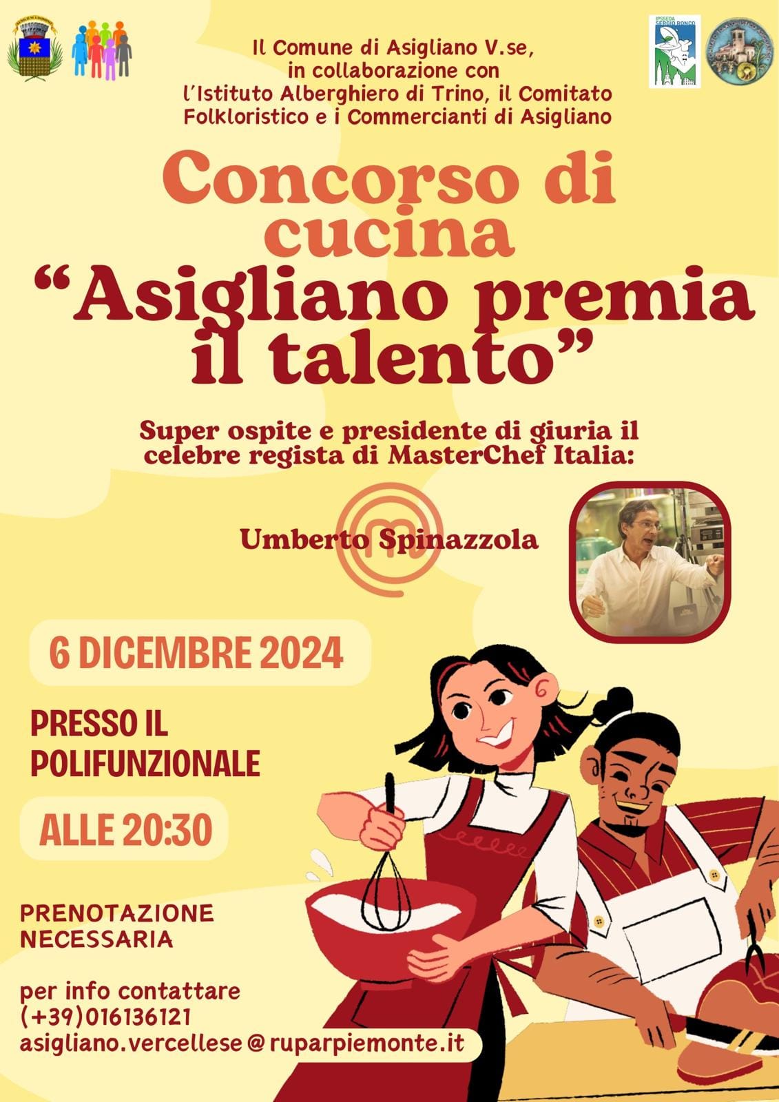 Locandina concorso di cucina