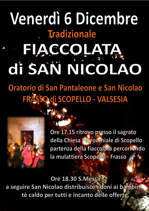 Locandina fiaccolata San Nicolao