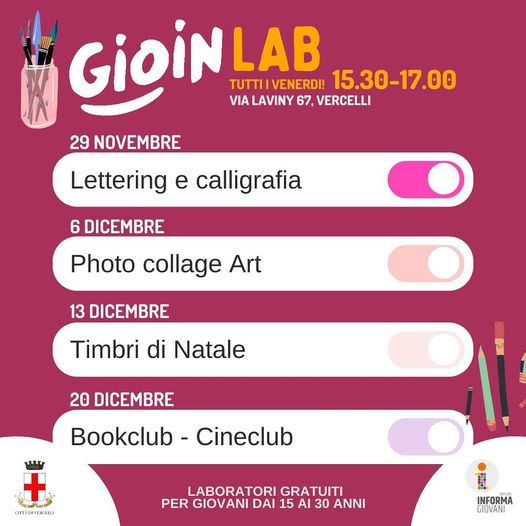 Locandina gioin lab