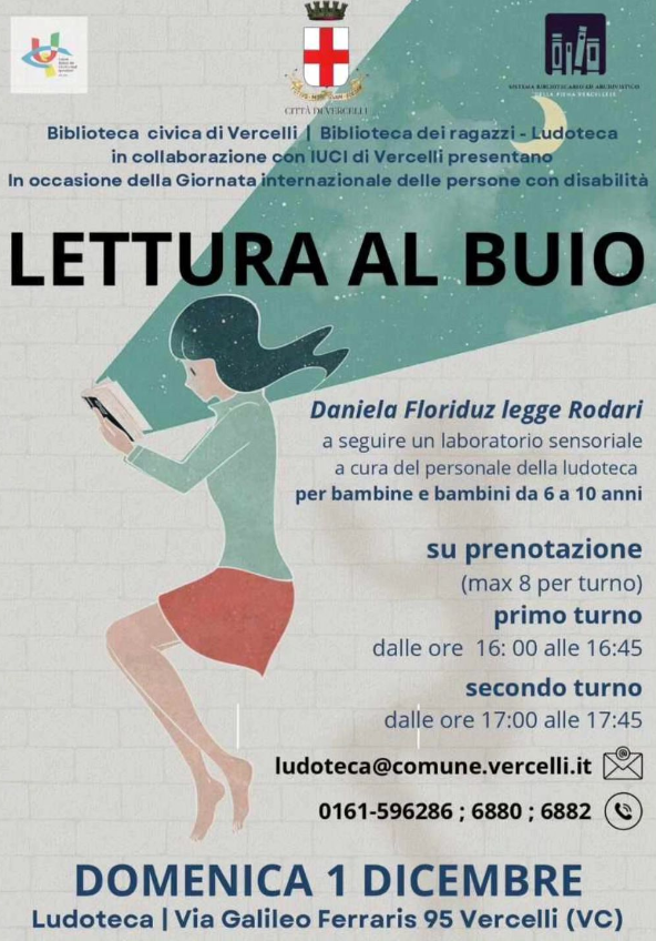 Locandina lettura al  buio