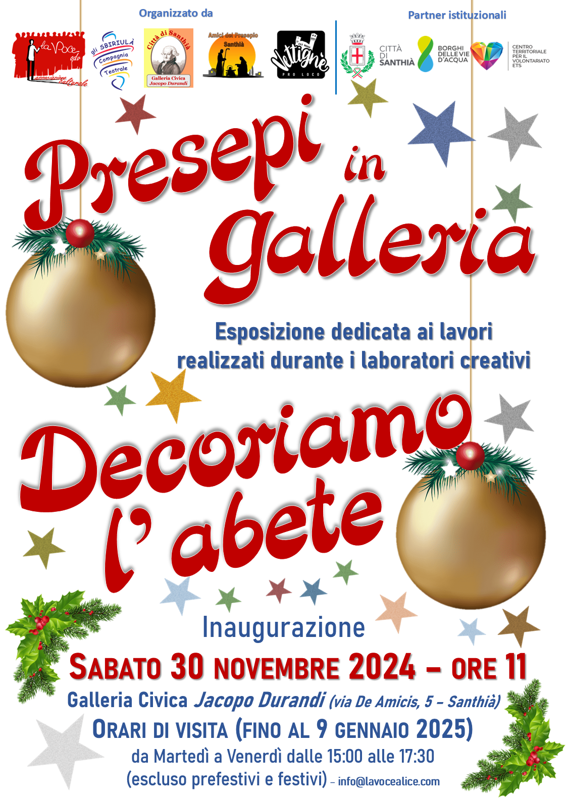 Locandina presepi in galleria