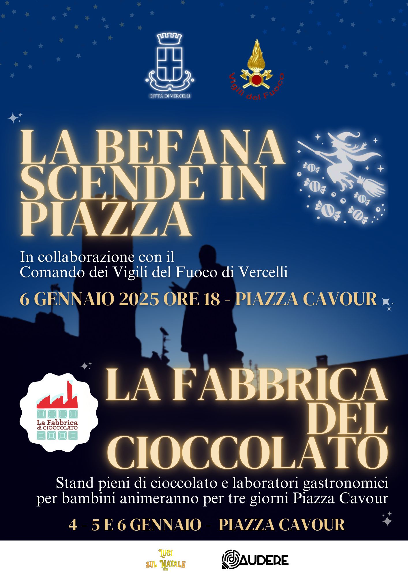 Locandina befana in piazza