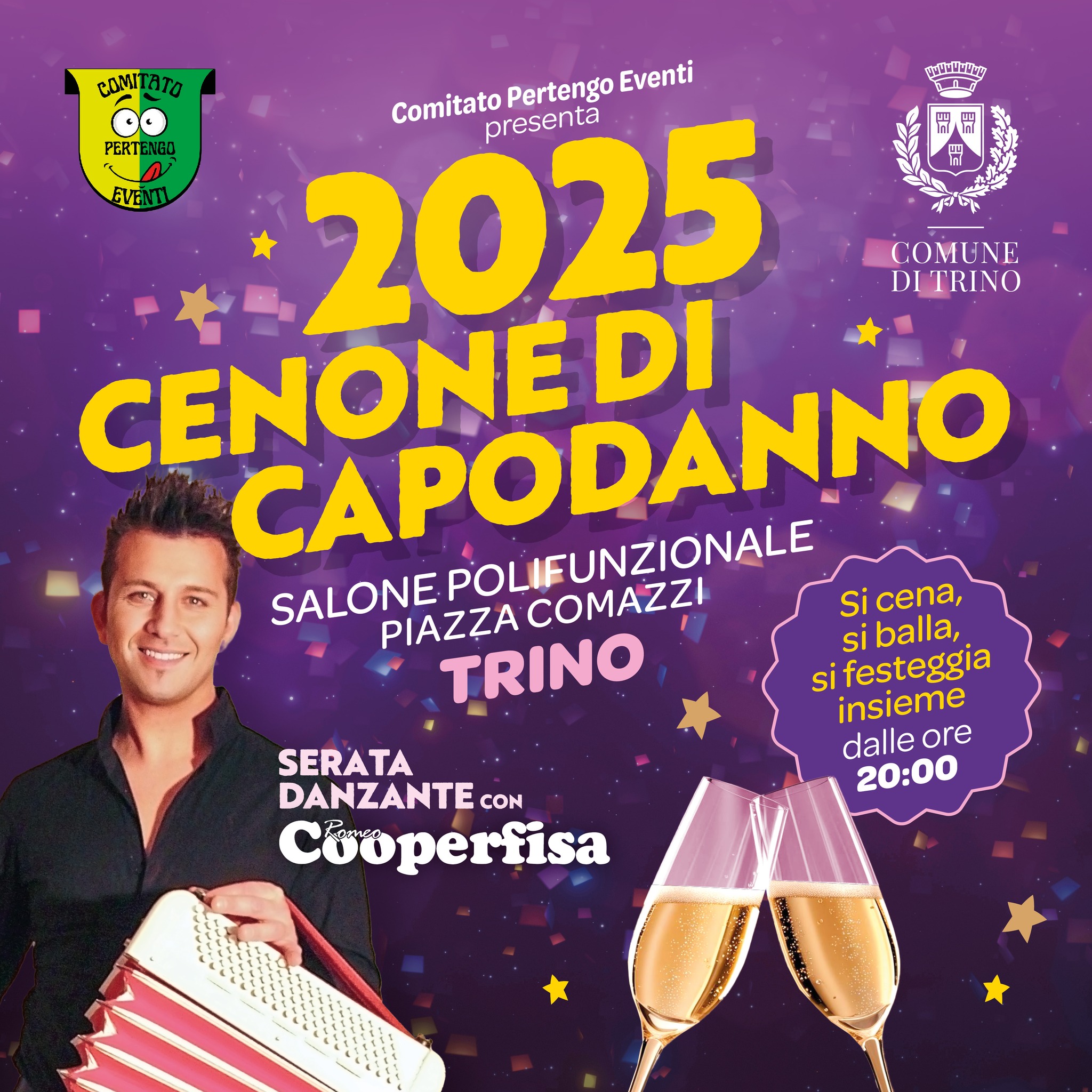 locandina cenone di Capodanno