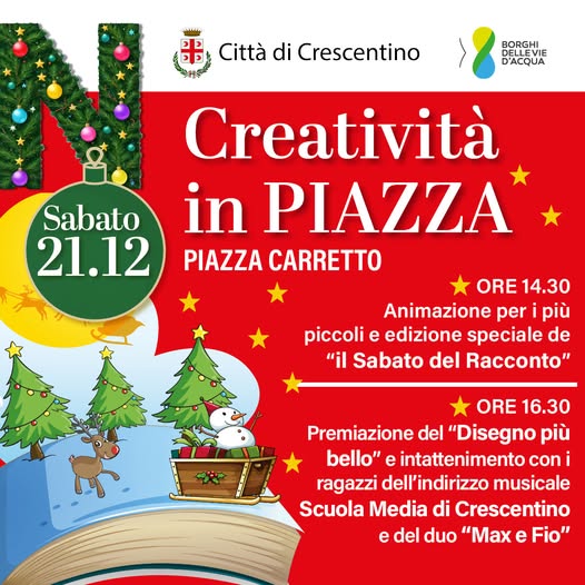 locandina creatività in piazza